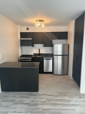 Kitchen and living room